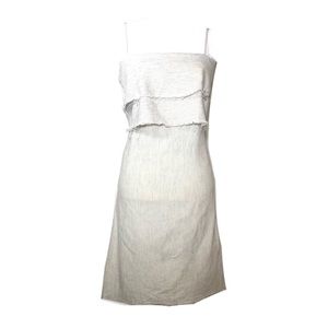 Zara dress striped layered raw hem boho sundress